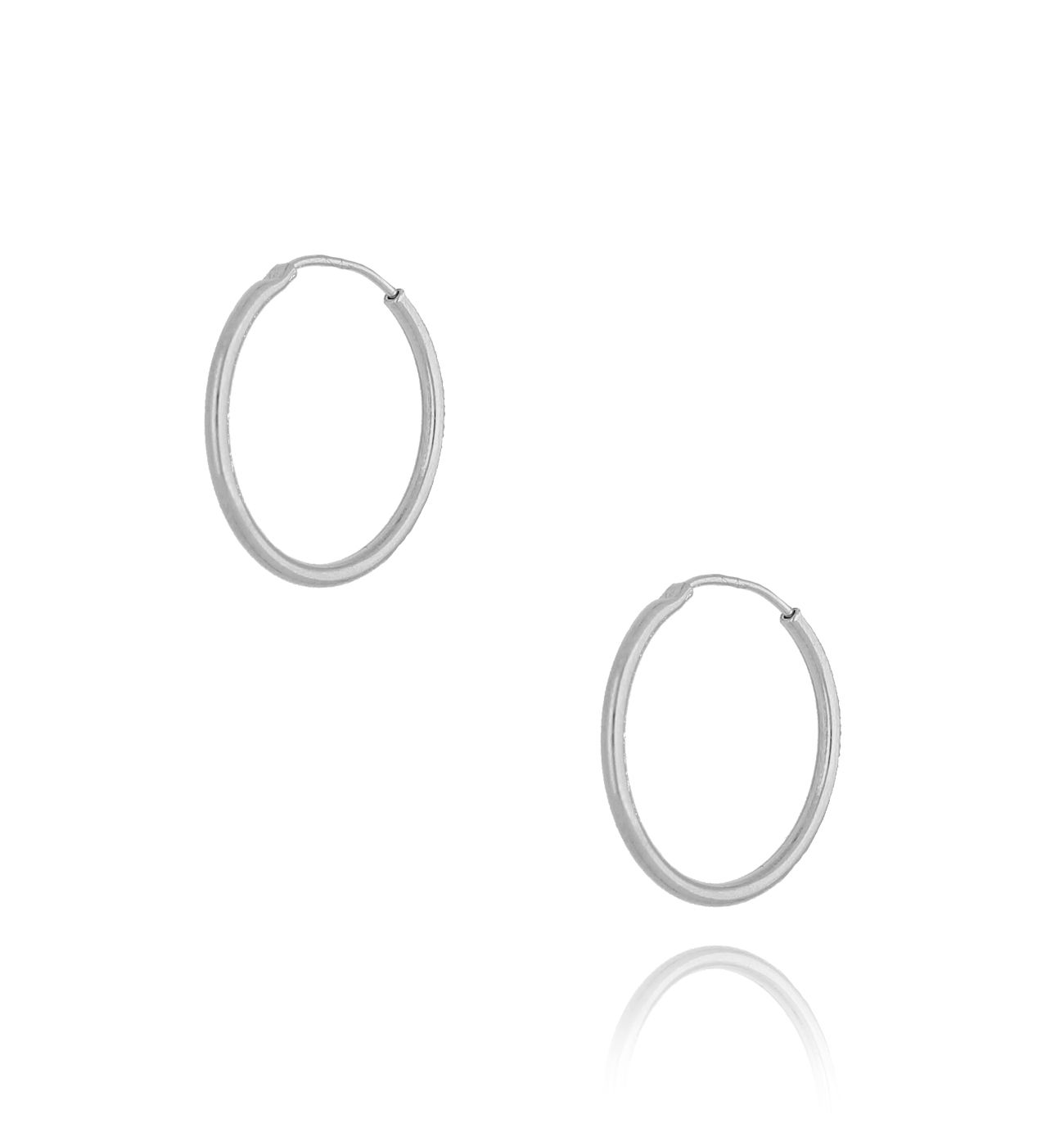 Kolczyki srebrne kółka małe 15 mm KSE0066