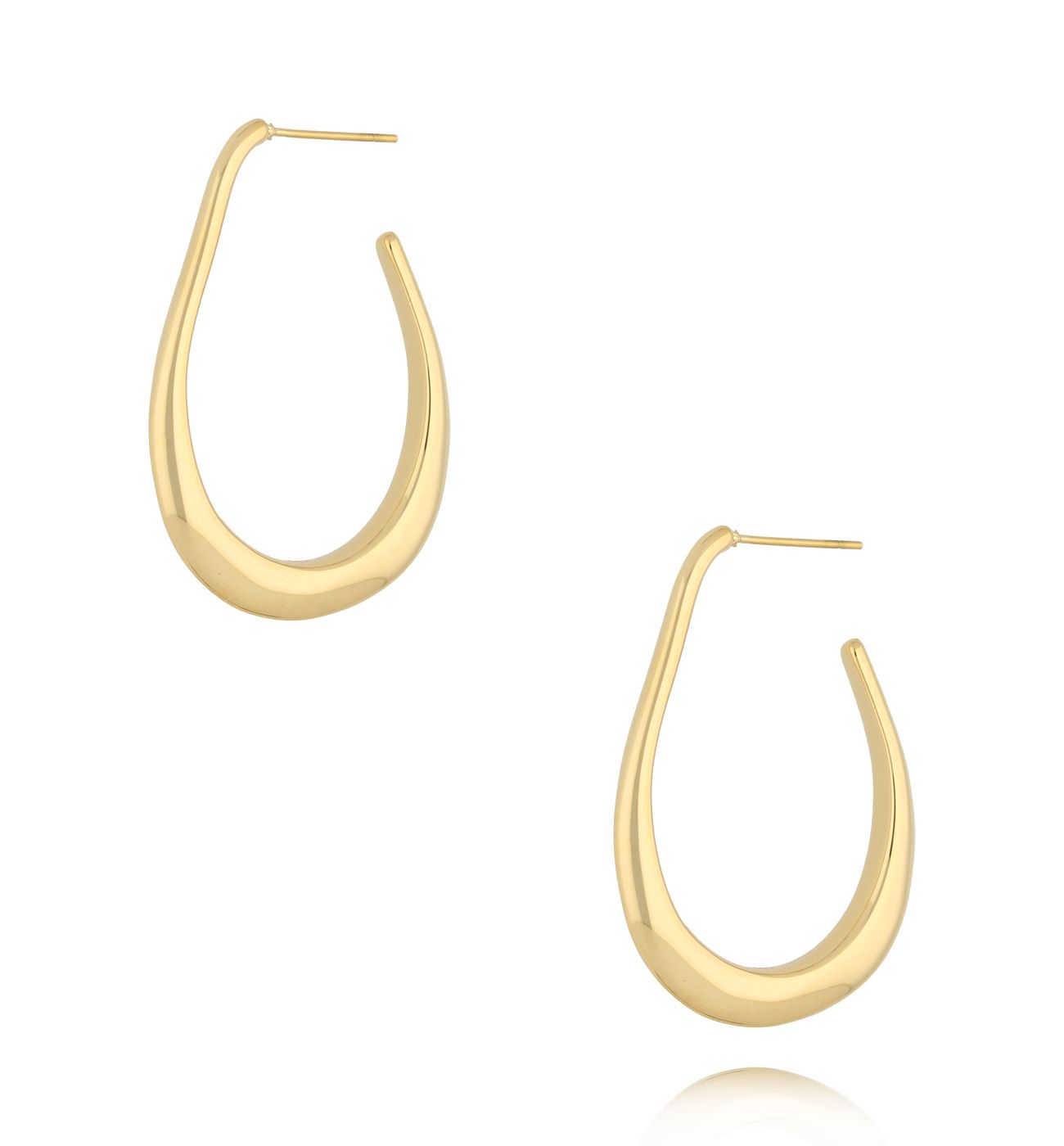 Kolczyki złote owalne Polished Perfection KSA1763