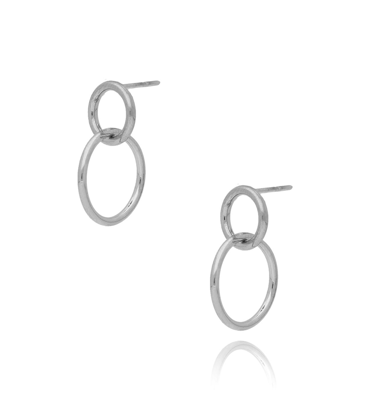 Kolczyki srebrne kółka ze stali szlachetnej KSA0123