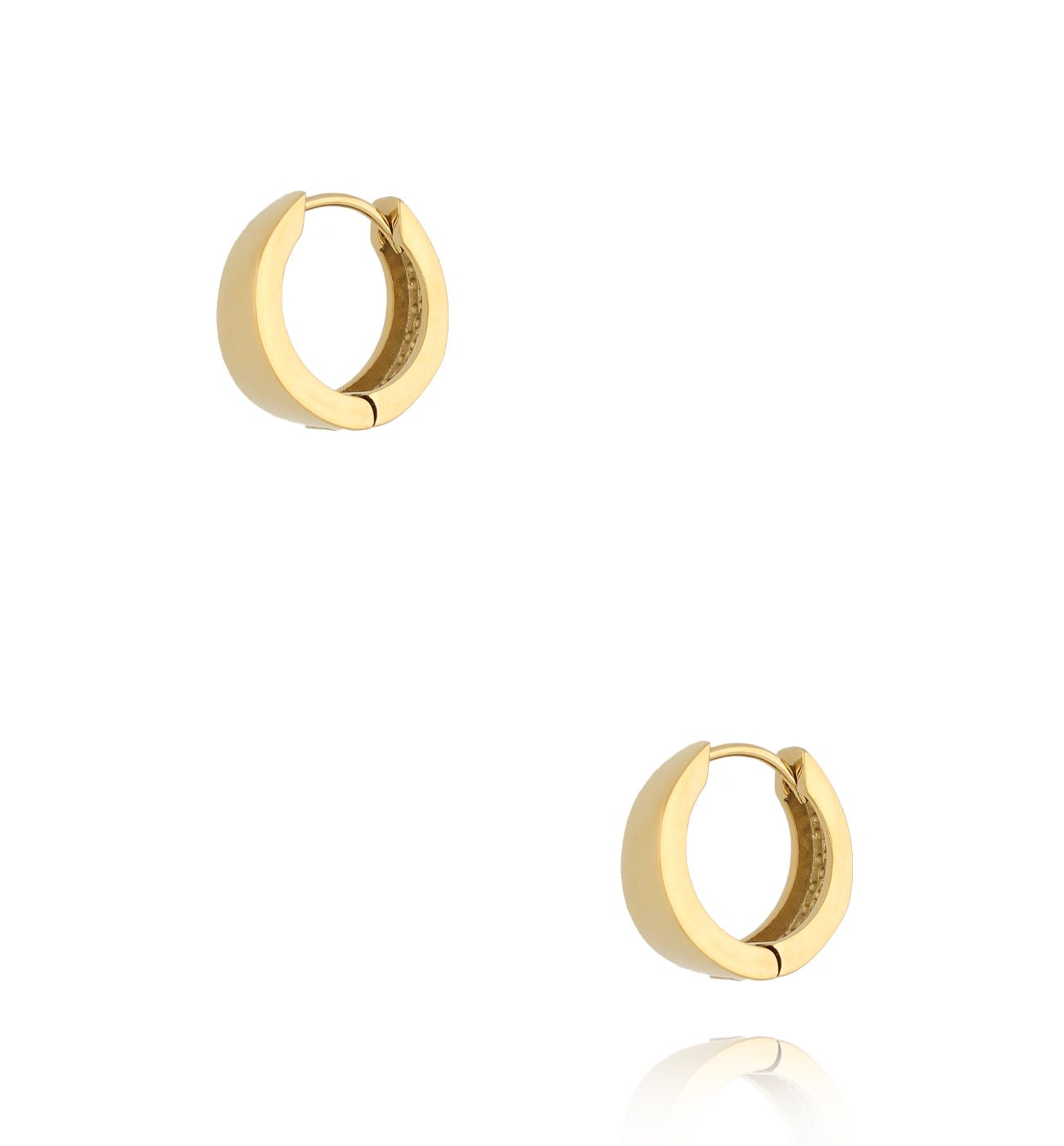 Kolczyki kółka złote małe Radiant Love KSA2024