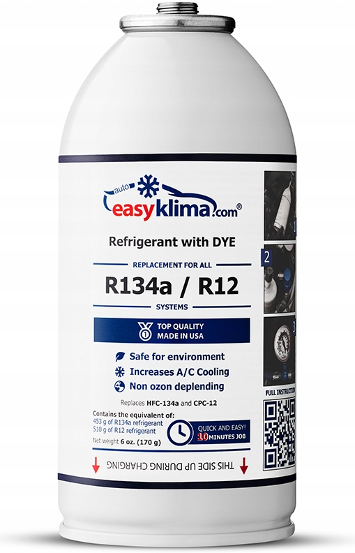 EASYKLIMA GAZ DO NABICIA KLIMATYZACJI W AUCIE Z R134A - Petrostar