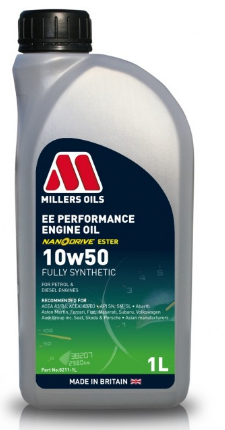 MILLERS EE PERFORMANCE 10W50 1L - Petrostar