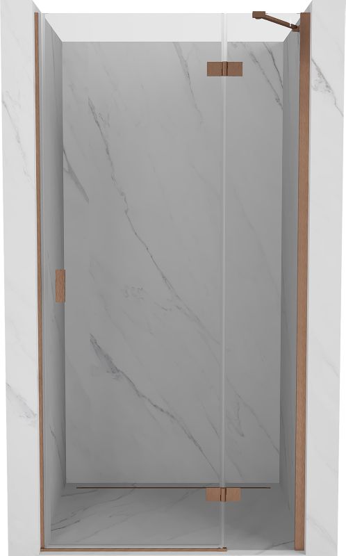 Drzwi prysznicowe uchylne Mexen Mist-H miedź szczotkowana 70x200 cm prawa 1 szt