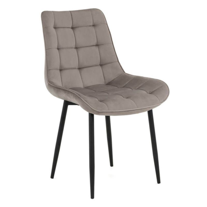 Krzesło welurowe Kobi Vox cappuccino 1 szt.