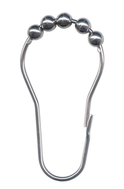 Kółka do zasłon prysznicowych Kleine Wolke Boccia chrom stal nierdzewna 12 szt. 1 szt.