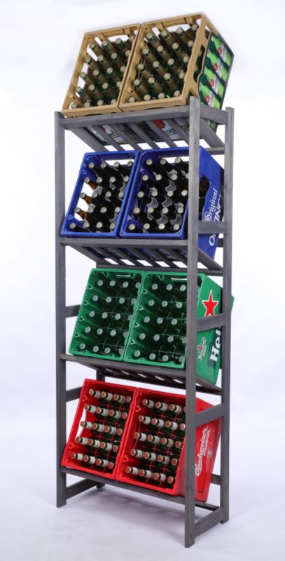 Regał na skrzynki MODO24 175,4 cm 4 półki impregnowany 1 szt.