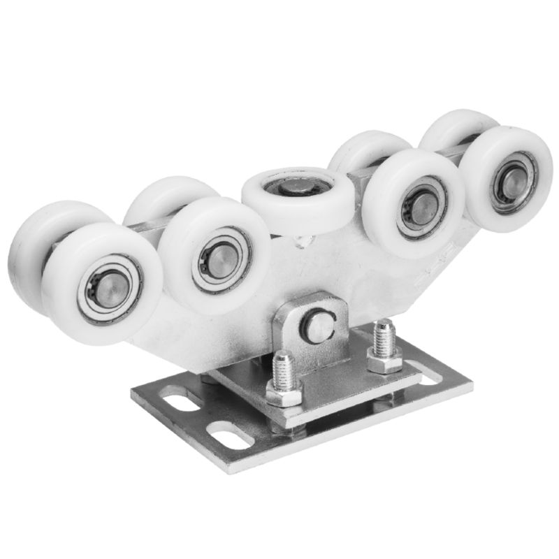 Wózek jezdny do bramy przesuwnej PSG z akcesoriami 80x80 (9-rolkowy, rolki z tworzywa sztucznego) 1 szt.