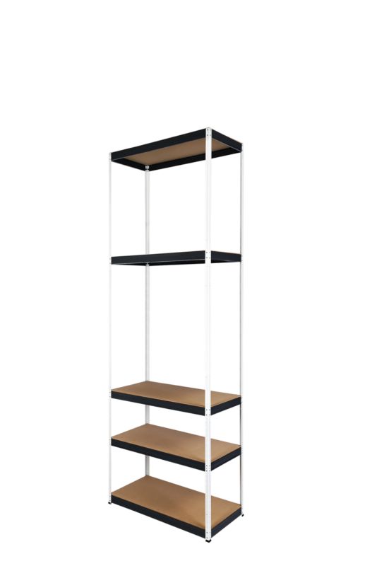 Regał metalowy MODO24 magazynowy biało-grafitowy helios 213x45x45cm 5 półek po 175 kg 1 szt.