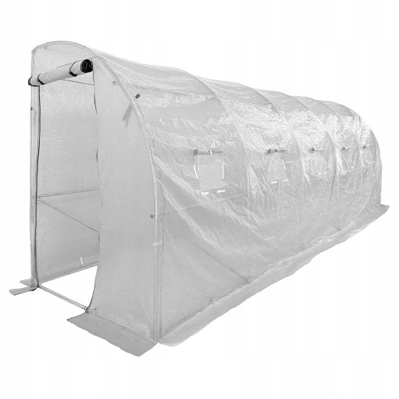 Tunel ogrodowy 4iQ Group 6x1,5m Biały 25mm Folia UV 1szt.