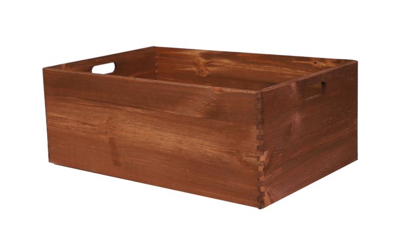 Skrzynka MODO24 drewniana do decoupage pełne dno 60 x 40 cm brązowa 1 szt.