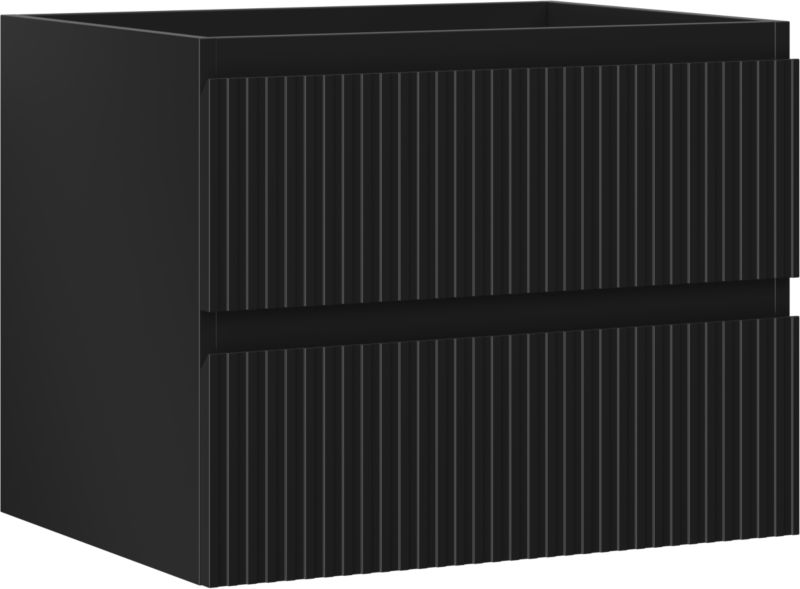 Szafka podumywalkowa Mexen Rivel czarna mat 60 cm 2 szuflady 1 szt.