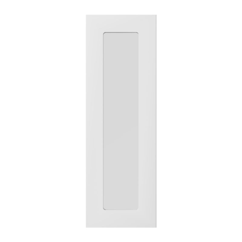 Front kuchenny do szafki szklanej wysokiej GoodHome Artemisia 30 x 89,5 cm biały mat