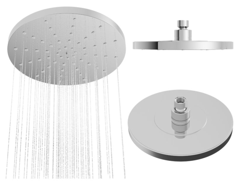 Deszczownica natryskowa prysznicowa Granitan chrom okrągła do łazienki O-225 mm 1 szt.