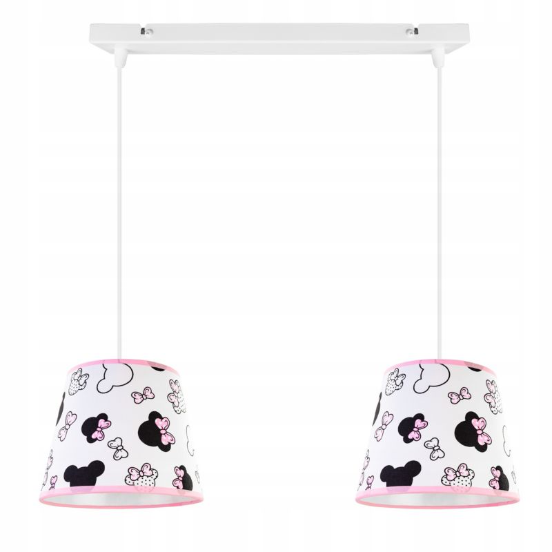 Lampa sufitowa wisząca dziecięca Light Home LH Minnie 2x E27 60W szary 1szt