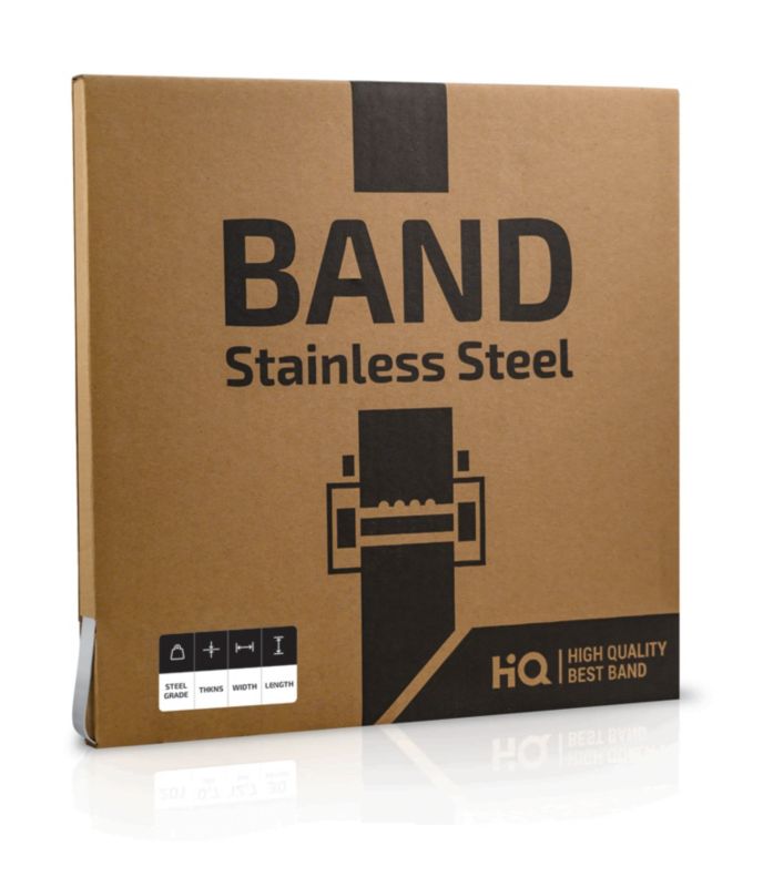 Taśma Nierdzewna 12,7X0,7Mm 30M Gatunek 304 Karton