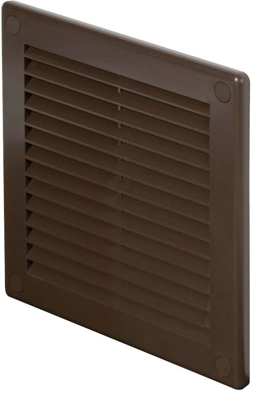Kratka wentylacyjna Awenta brązowa 300x300 mm z siatką montaż ścienny 1 szt.