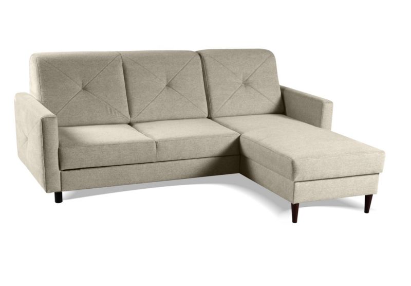 Narożnik Bettso Nordic 217x162 cm z funkcją spania beżowy 1szt.