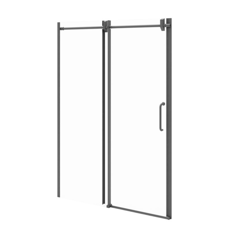 Drzwi prysznicowe MAGGIE Durasan 100x200 czarne przesuwne 1 szt.