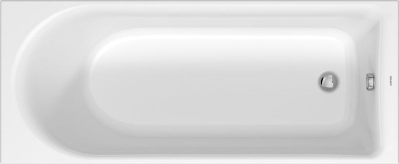 Wanna prostokątna Duravit D-Neo 170x70 cm, akrylowa, biały, 140L, z oparciem 1 szt.