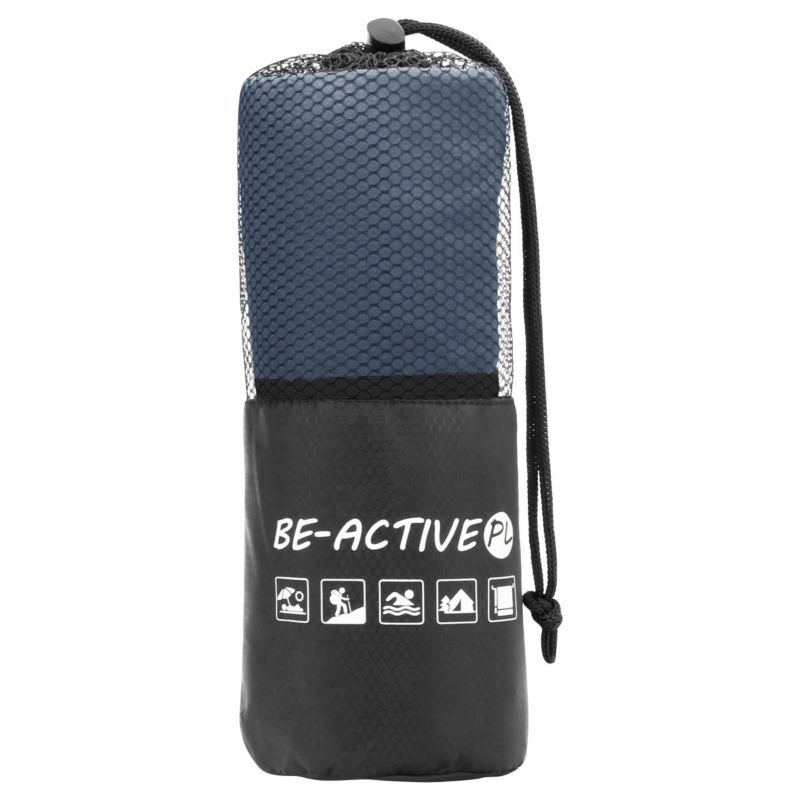 Ręcznik Be-active.pl szybkoschnący sportowy z mikrofibry 180x100 szary 1szt