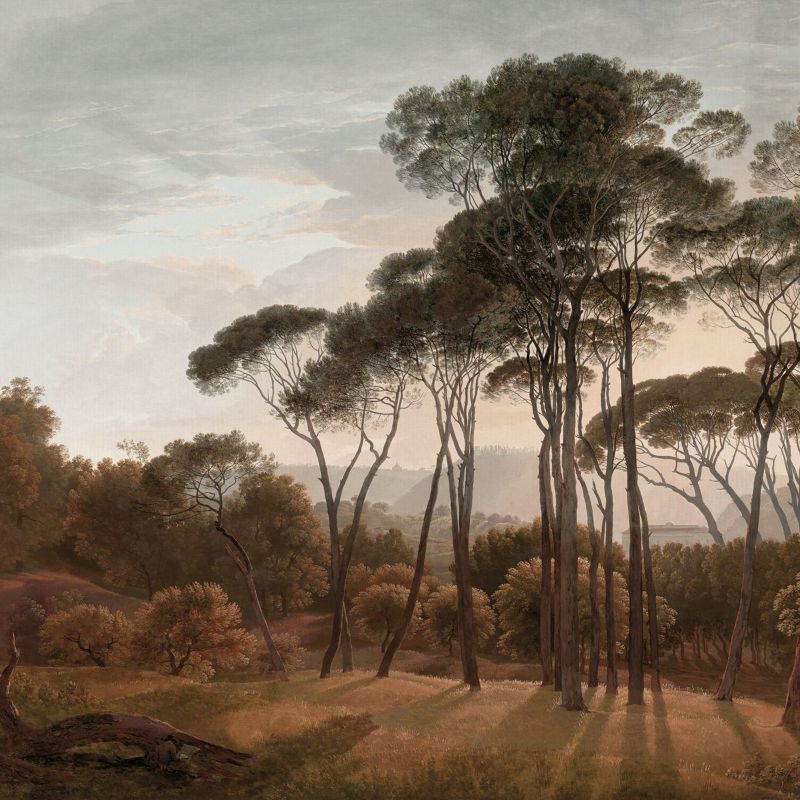 fototapeta Sanders & Sanders włoski krajobraz brązowym 371 x 280 cm - 1 rol.