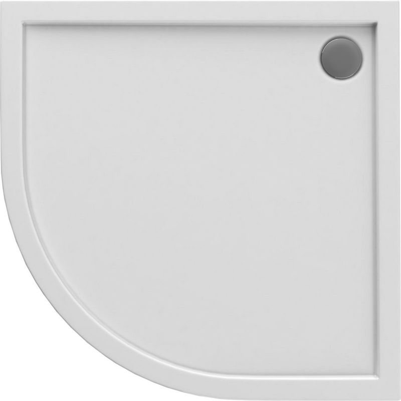 Brodzik półokrągły Oltens Superior 90x90 cm biały, żywiczny laminat, 1 szt.