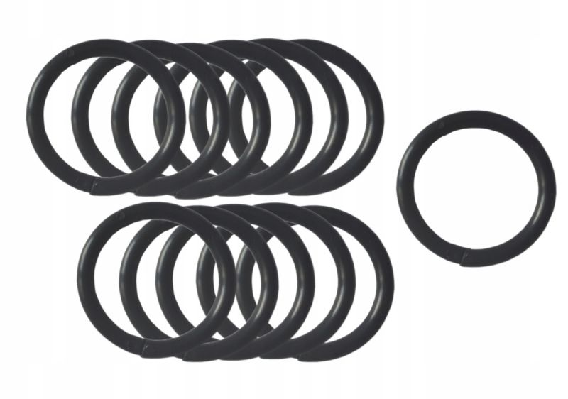 Kółka do zasłon prysznicowych Estiva czarne kpl