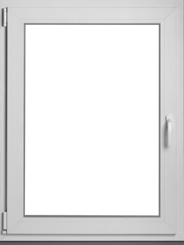 Okno PCV rozwierno-uchylne dwuszybowe 865 x 1135 mm lewe antracyt