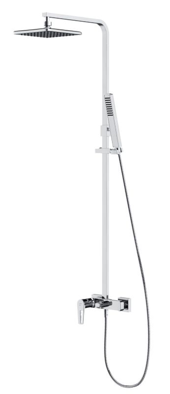 Zestaw prysznicowy Cersanit Mille chrom deszczownica 20x20 cm EasyCLEAN 1 szt.