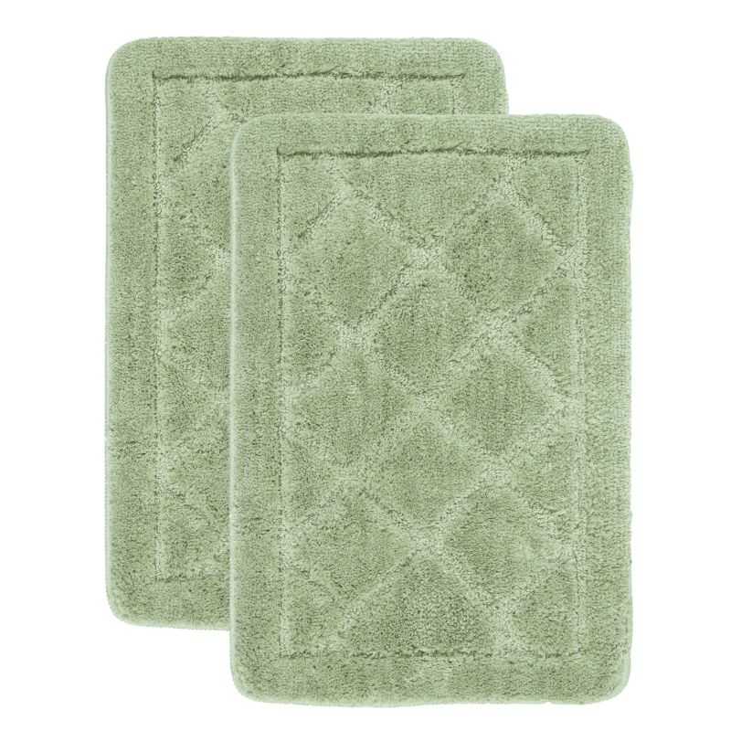 Zestaw 2szt Dywanik łazienkowy Soft 40x60 cm antyposlizgowy zielony