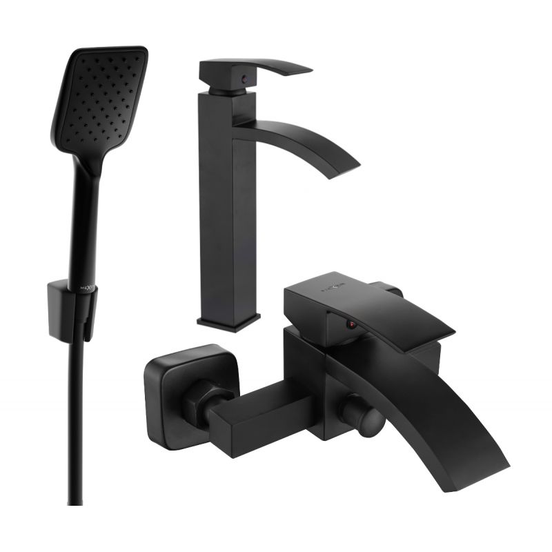 Zestaw wannowy Mexen Libra czarny 745113R62-70 1 szt.