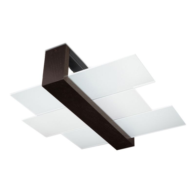 Lampa sufitowa Pure Lume REBIRD wenge-biała 2xE27x60W IP20 wym:12x43x43cm - 1 szt.