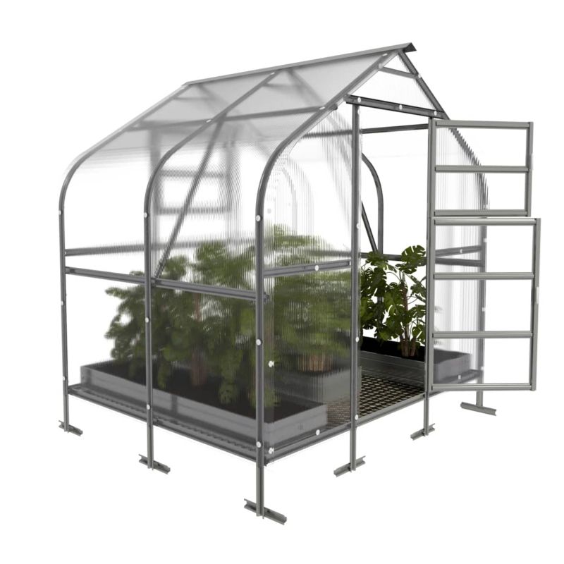 Szklarnia KLASIKA DROP 5 m2, 2,5 m x 2 m, 4 mm z powłoką z poliwęglanu 1szt.