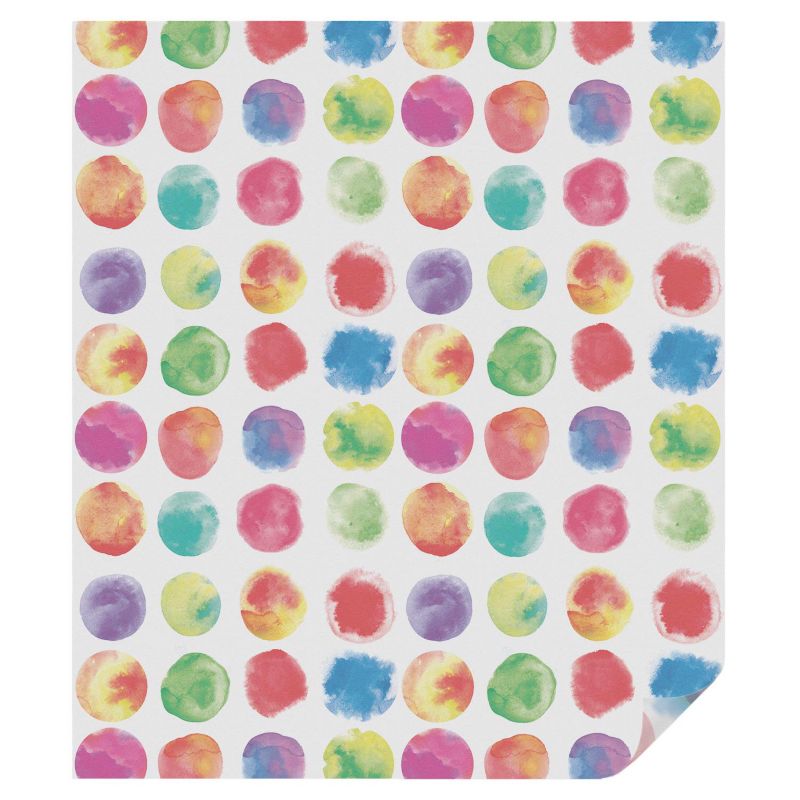 Folia Mrożona Witraż Tulup 100x116 cm Naklejka Maskująca Szybę Barwne akwarelowe kółka nowoczesny styl 1 rol.