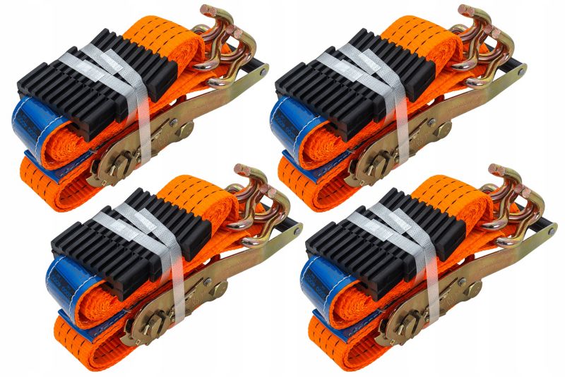 Pasy transportowe 3-punktowe z napinaczem UNITRAILER 3m/50mm/4t laweta TUV 4 szt.