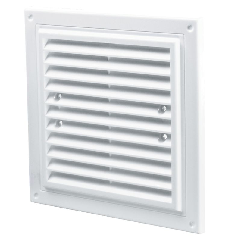 Kratka wentylacyjna z siatką Vents 250 x 250 mm biała