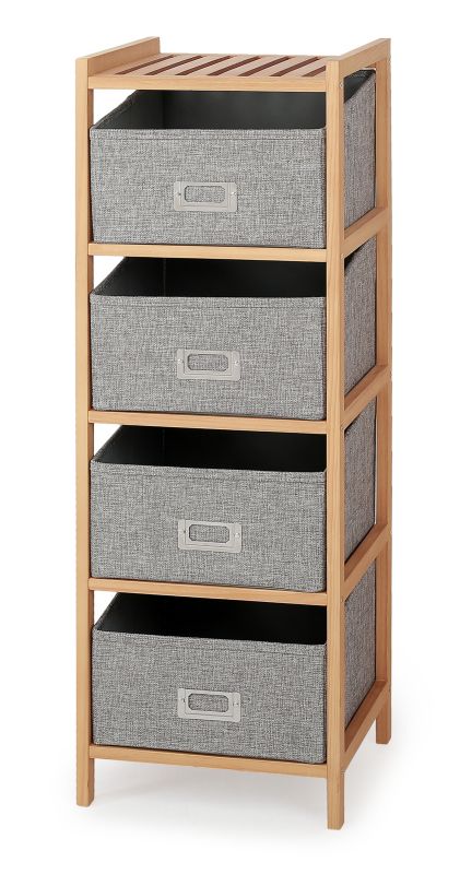 Regał Halmar REG-10 szary/naturalny 1 szt