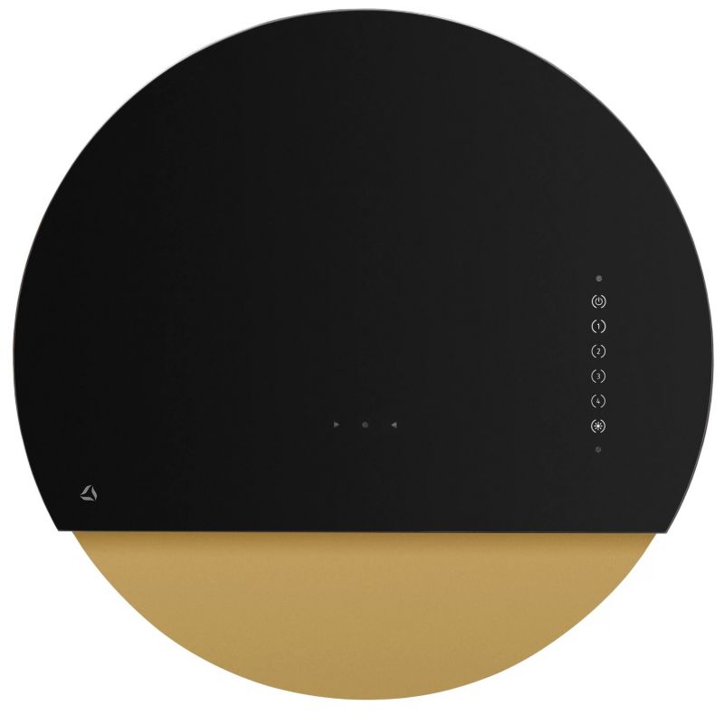 Okap naścienny CIARKO Eclipse Czarno-złoty 1szt.
