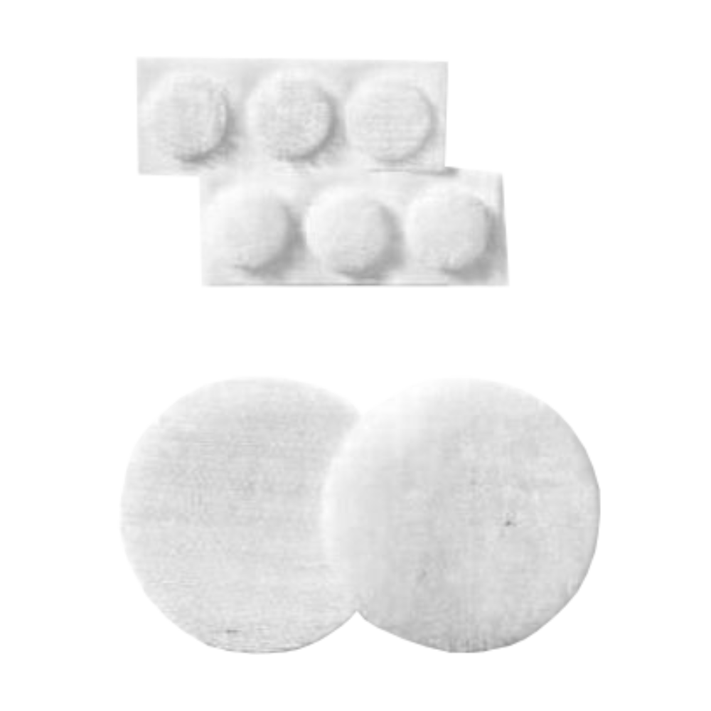 Rzep Kółka Samoprzylepne (Pętelka), Klej Kauczuk - Białe 16MM/1250SZT - Opakowania.Online