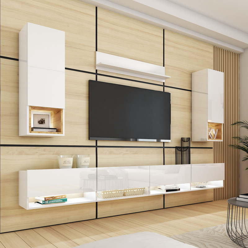 Meblościanka biała połysk PREMIUM