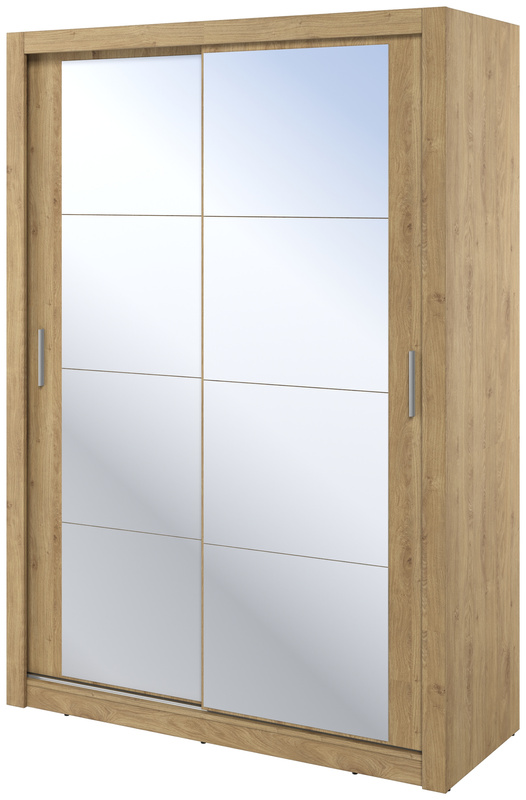 Nowoczesna szafa przesuwna z drążkiem i półkami 150 cm ARTI