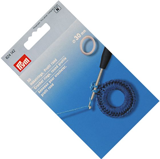 plastikowe kółka do obrabiania szydełkiem 30mm PRYM 624142