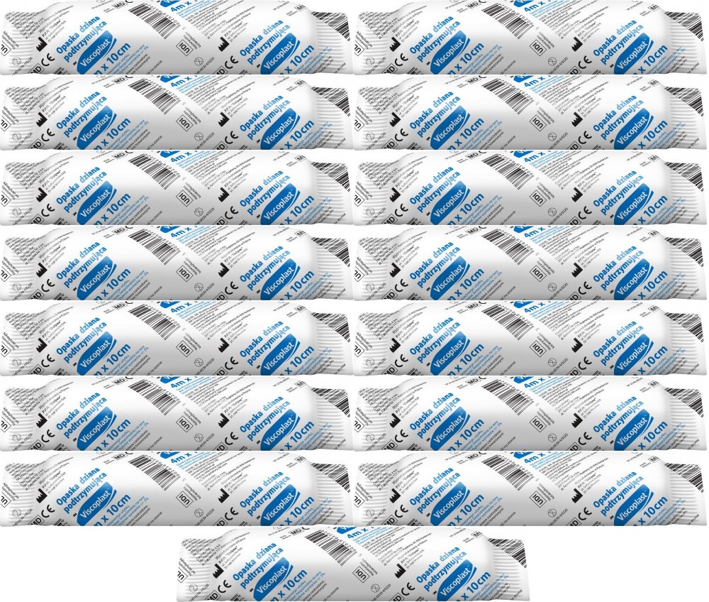 15x Opaska dziana Viscoplast, 10cmx4m