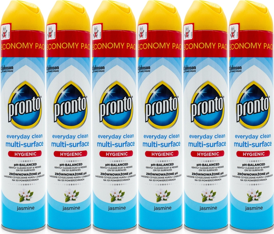 6x Spray Pronto Multi Surface Jasmin, 300ml