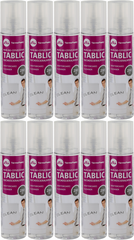 10x Płyn do czyszczenia tablic AG TermoPasty, 250ml