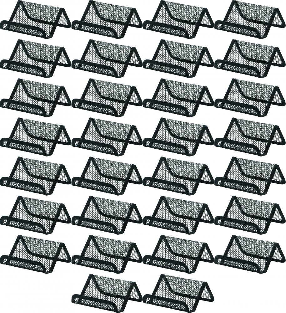 48x Stojak na wizytówki Q-connect, druciany, 95x75x45mm, czarny