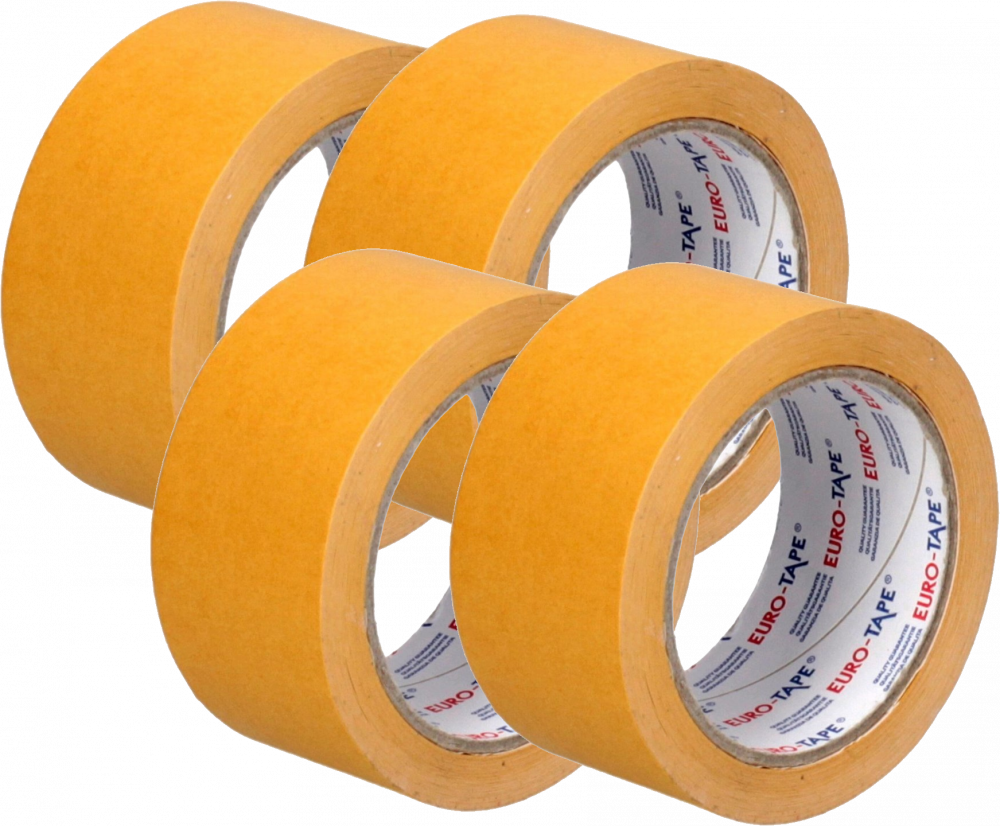 4x Taśma dwustronna Dalpo, Euro Tape, 50mm x 25m, biały