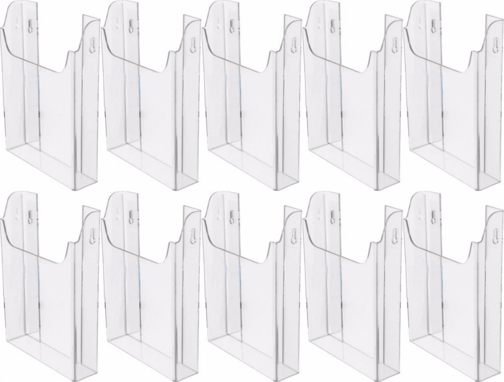 10x Kieszeń naścienna wisząca na dokumenty Artcop, pionowa, A5, pleksi, przezroczysty