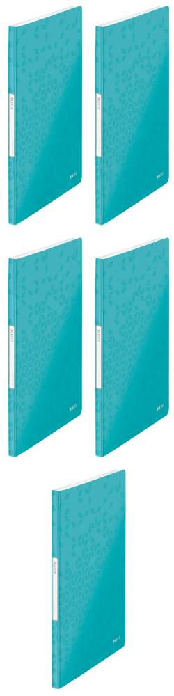 5x Album ofertowy Leitz Wow, A4, 20 koszulek, turkusowy