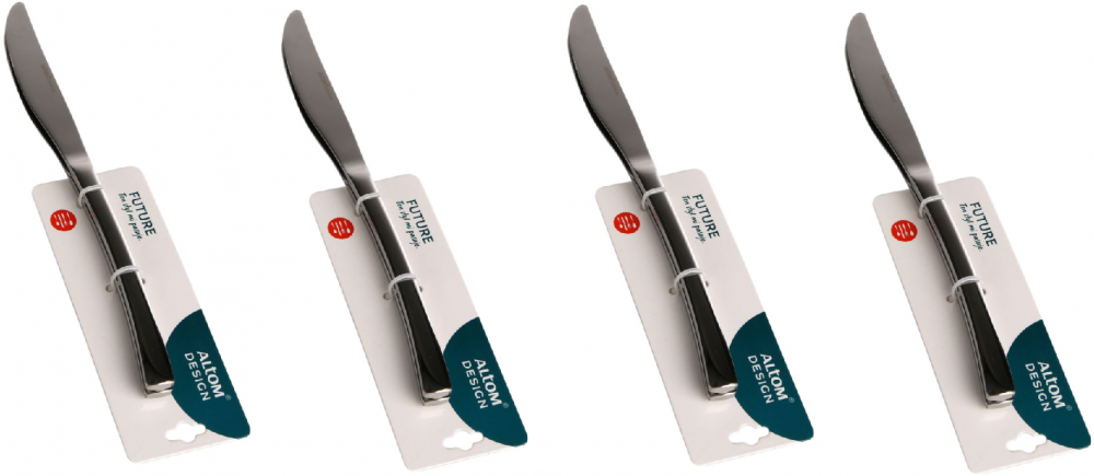 4x nóż Altom Design Future, 2 sztuki, blister, srebrny
